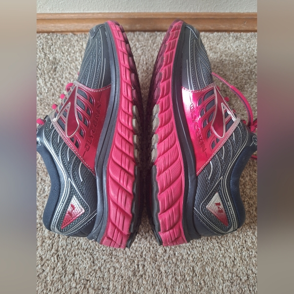 Brooks GLYCERIN 14 Running Shoes Gray And Pink 3D Stretch Print WOMEN Size 7BBro - Picture 9 of 10